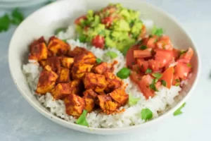 Enchilada Tofu Burrito Bowls