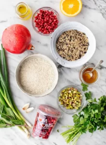 pomegranate rice salad