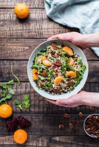 pomegranate rice salad