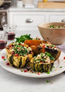 Quinoa Salad Stuffed Acorn Squash