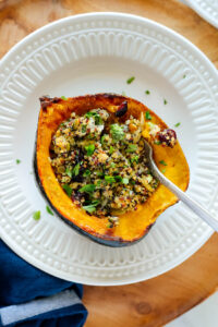 Quinoa Salad Stuffed Acorn Squash